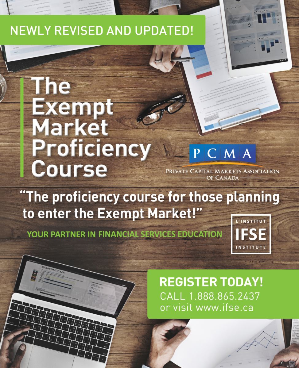 Check out the redesigned Exempt Market Proficiency Course